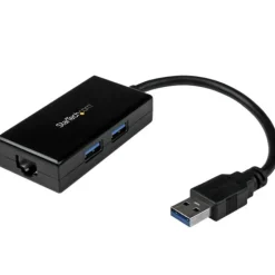 Adaptador de Red StarTech USB31000S2H Ethernet Gigabit/USB 3.0 + 2 Puertos USB