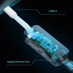 Adaptador de Red Tp-Link UE300C USB Tipo-C RJ-45 Ethernet 1000Mbps
