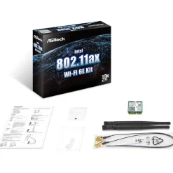 Adaptador Red  ASRock Intel 802.11ax Wi-Fi 6E  Bluetooth 5.3 MU-MIMO