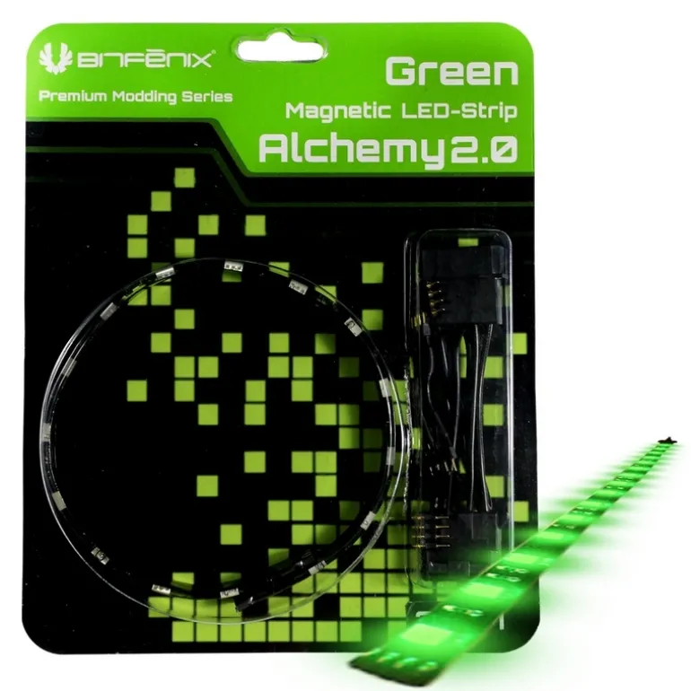 BitFenix Alchemy 2.0 Magnetic Strip 60cm Verde - Tira LED