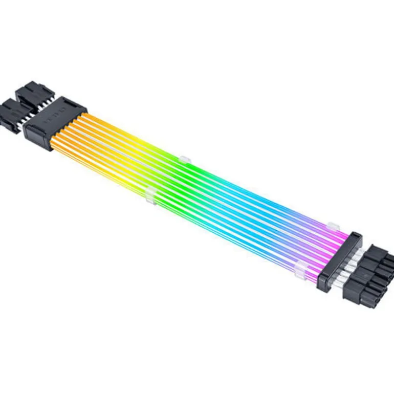 Cable Extensión Lian Li Strimer Wireless ARGB 2 x 8 Pines Para CPU Blanco