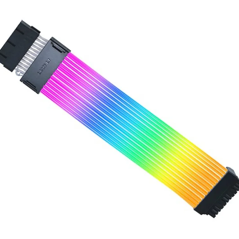 Cable Extensión Lian Li Strimer Wireless ARGB PW24-1W 24 Pines Para Placa Base Blanco