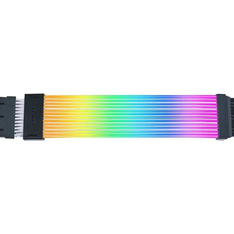 Cable Extensión Lian Li Strimer Wireless ARGB PW24-1W 24 Pines Para Placa Base Blanco