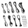 CableMod Classic ModMesh C-Series Corsair RMi & RMx Negro/Blanco - Kit Cables