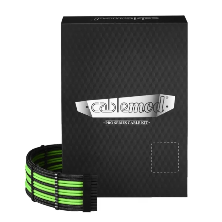 CableMod PRO ModMesh RT-Series Asus/Seasonic Negro/Verde - Kit Cables