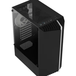 Caja/Torre Aerocool Bionic V2 RGB Cristal Templado Negro