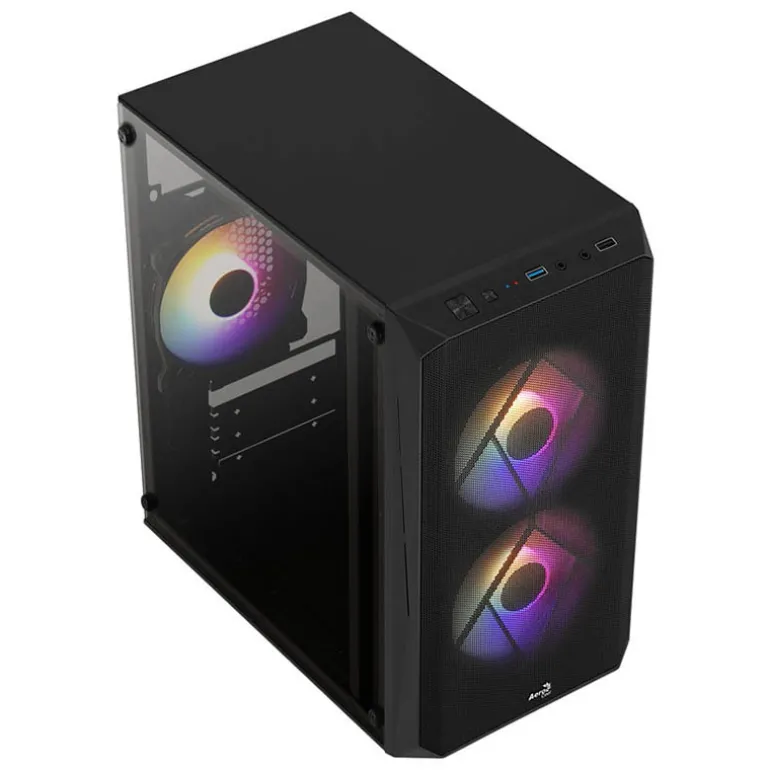 Caja/Torre Aerocool CS 107 V2 RGB Negro