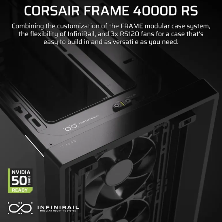 Caja/Torre Corsair FRAME 4000D RS Negro