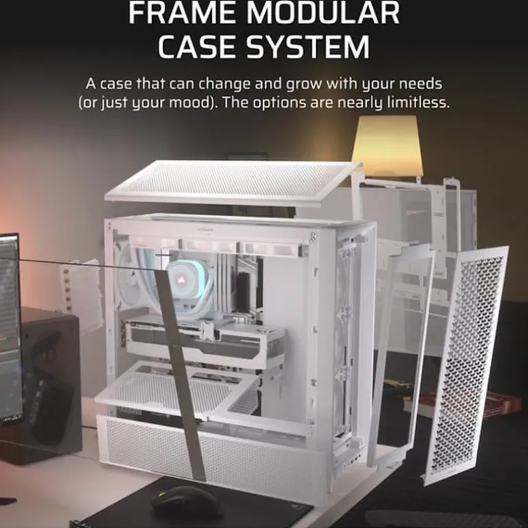 Caja/Torre Corsair FRAME 4000D RS Blanco