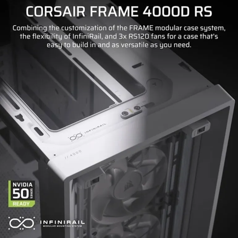 Caja/Torre Corsair FRAME 4000D RS Blanco