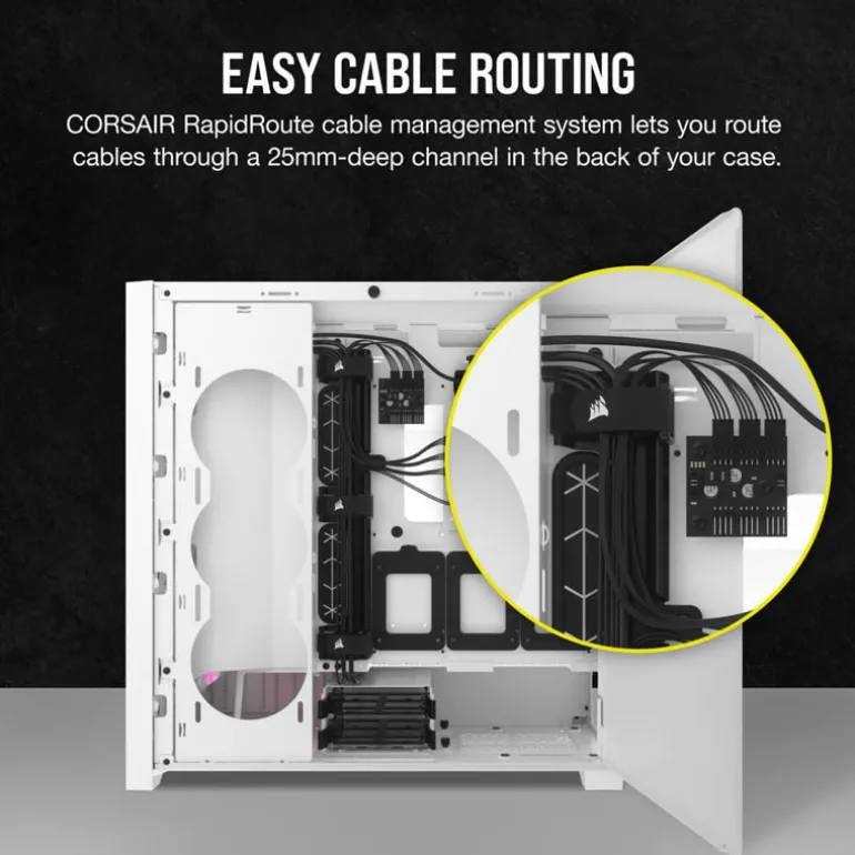Caja/Torre Corsair iCue 5000D RGB Airflow Blanco