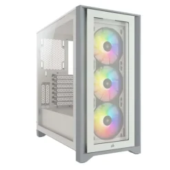 Caja/Torre Corsair iCUE 4000X RGB White Cristal Templado