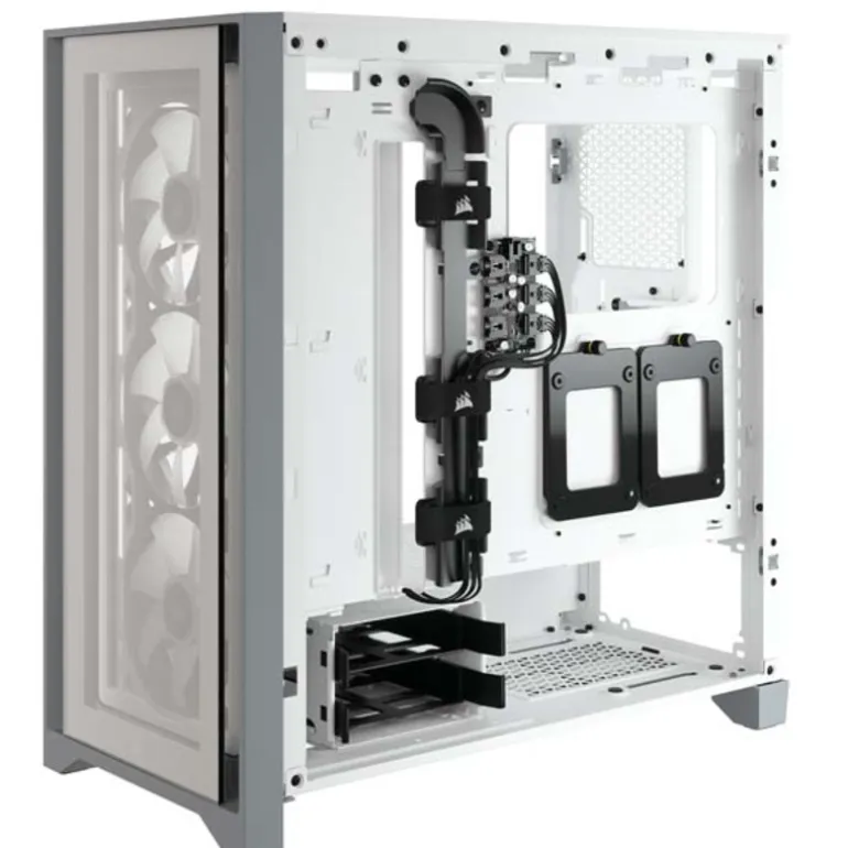 Caja/Torre Corsair iCUE 4000X RGB White Cristal Templado