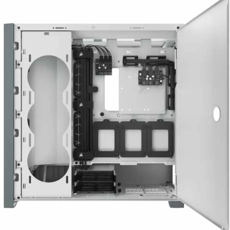 Caja/Torre Corsair iCUE 5000X RGB White Cristal Templado