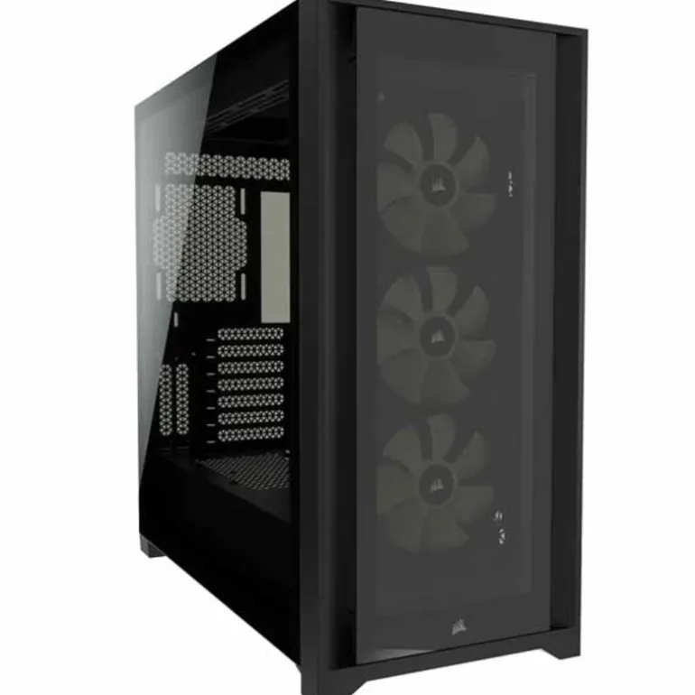 Caja/Torre Corsair iCUE 5000X RGB Black Cristal Templado