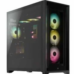 Caja/Torre Corsair iCUE 5000X RGB Black Cristal Templado