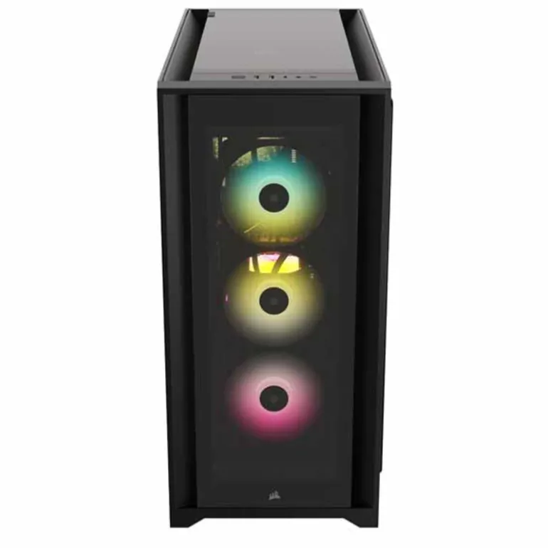 Caja/Torre Corsair iCUE 5000X RGB Black Cristal Templado