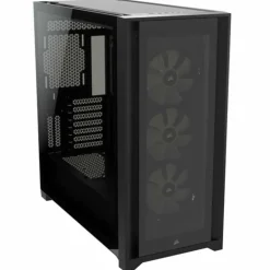 Caja/Torre Corsair iCUE 5000X RGB Black Cristal Templado