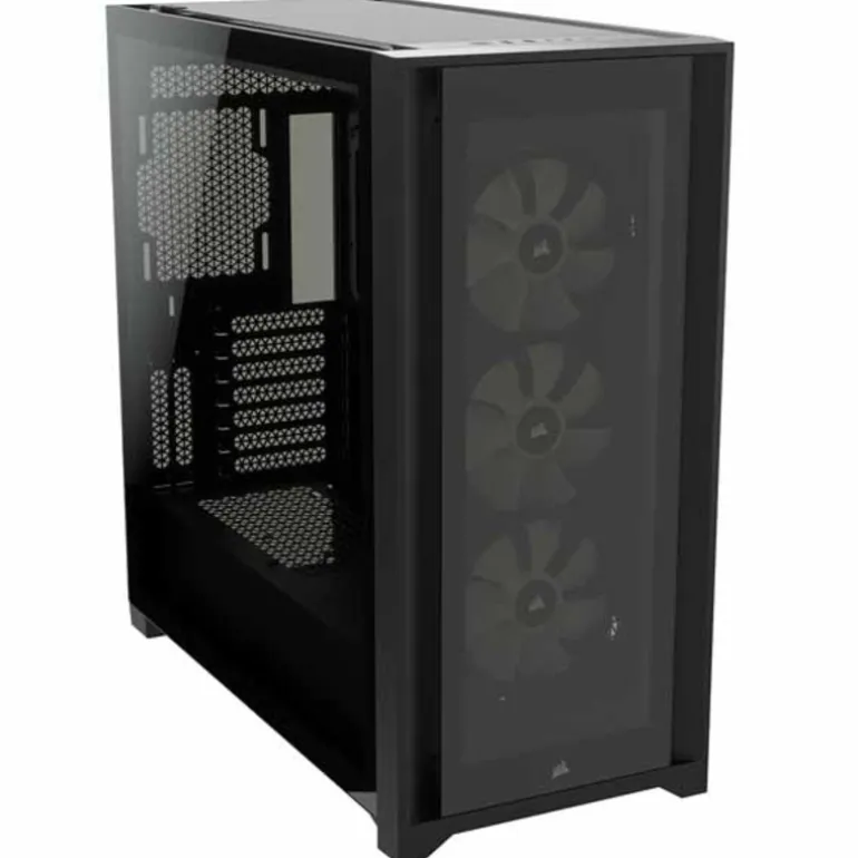 Caja/Torre Corsair iCUE 5000X RGB Black Cristal Templado