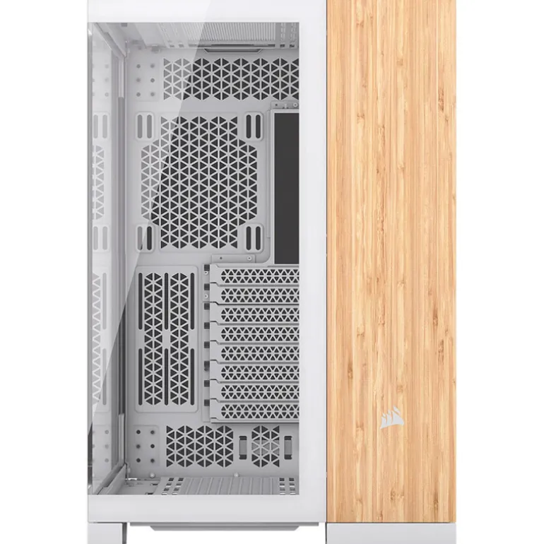 Caja/Torre Corsair 6500X Blanco Bambú