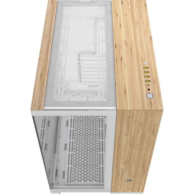 Caja/Torre Corsair 6500X Blanco Bambú