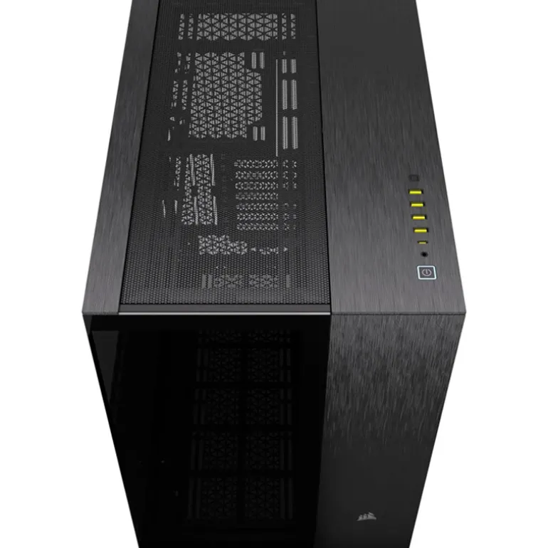 Caja/Torre Corsair 6500X Doble Cristal Negro, Aluminio Obsidiana