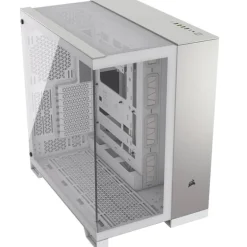 Caja/Torre Corsair 6500X Doble Cristal Blanco, Gris Satinado