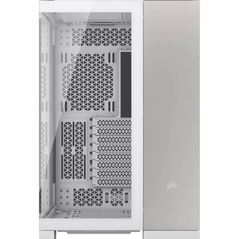 Caja/Torre Corsair 6500X Doble Cristal Blanco, Gris Satinado