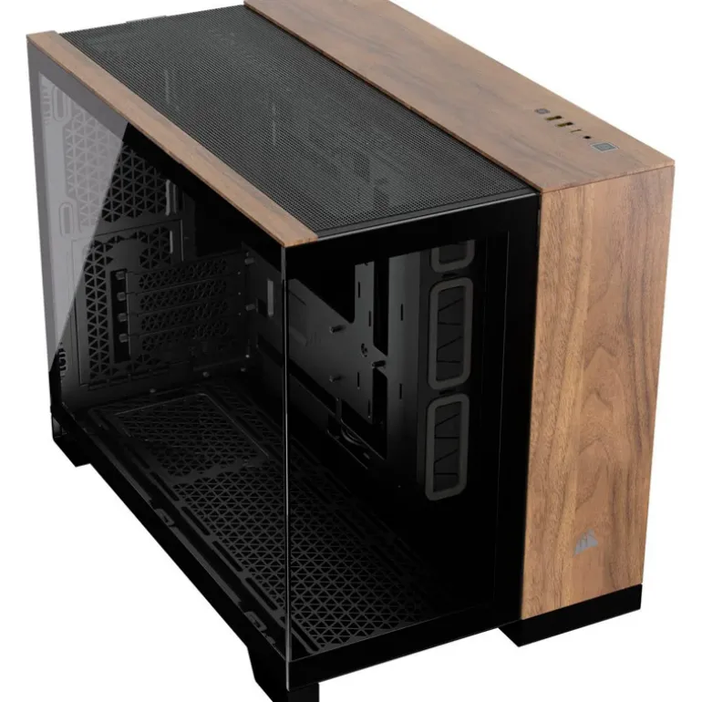 Caja/Torre Corsair 2500X Negro/Nogal