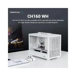 Caja/Torre DeepCool CH160 WH Blanco