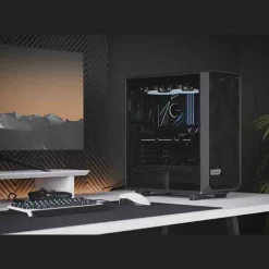 Caja/Torre Fractal Design Meshify 2 Compact Black Cristal Templado Dark Tint