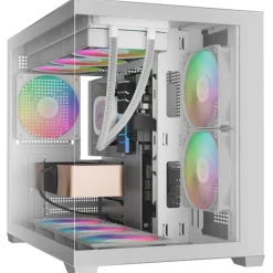Caja/Torre Gamdias Aura GC10M V2 ARGB Blanco