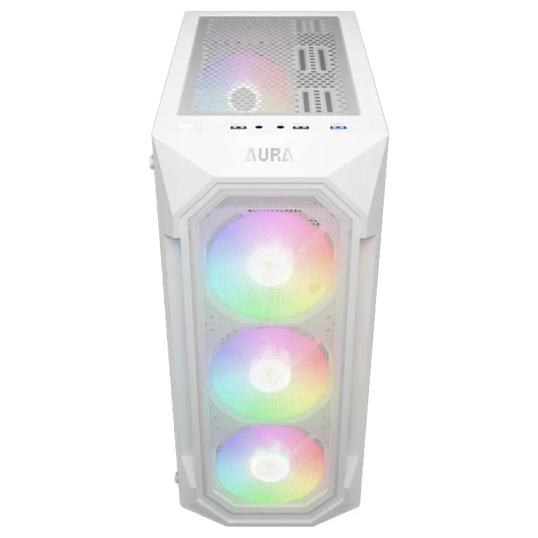 Caja/Torre Gamdias Aura GC1 Elite ARGB Blanco