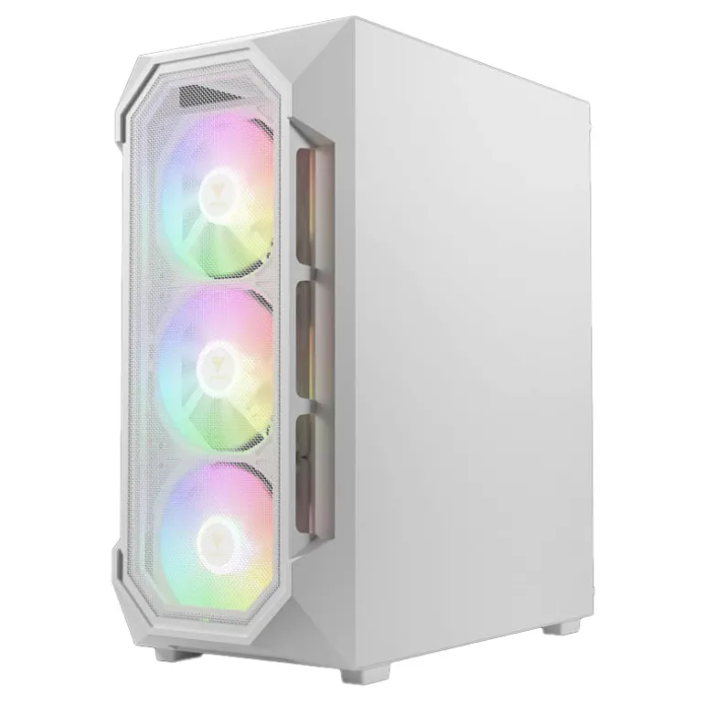 Caja/Torre Gamdias Aura GC1 Elite ARGB Blanco