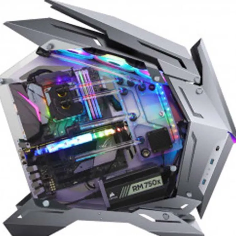 Caja/Torre Jonsbo MOD3 Gris Cristal Templado