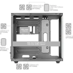 Caja/Torre Mars Gaming MCNOVAM Gaming Negro