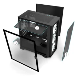 Caja/Torre Montech Air 100 ARGB Negro