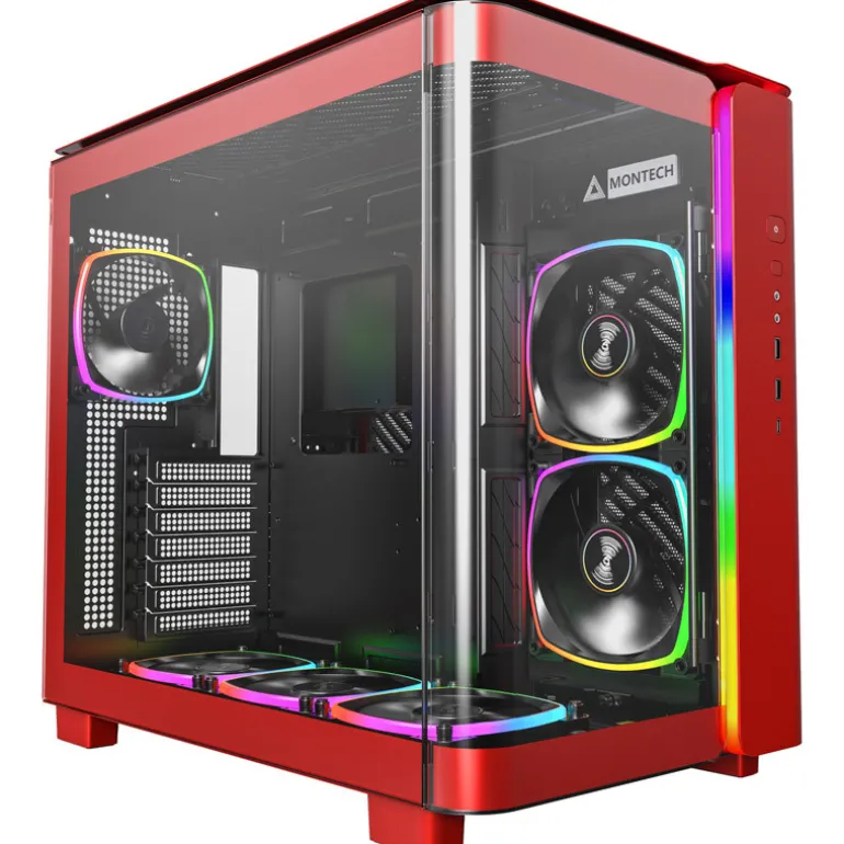 Caja/Torre Montech KING 95 PRO ARGB Rojo