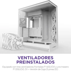 Caja/Torre NZXT H9 Flow (2025) Blanco