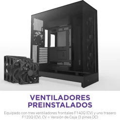 Caja/Torre NZXT H9 Flow (2025) Negro