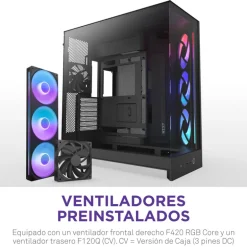Caja/Torre NZXT H9 Flow RGB (2025) Negro