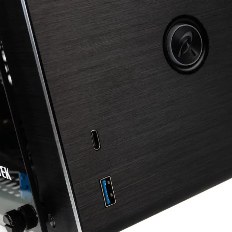 Caja/Torre Raijintek Ophion Cristal Templado Negro