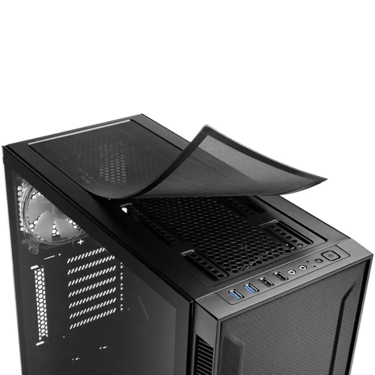 Caja/Torre Sharkoon TG6M Negro