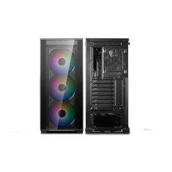 DeepCool Matrexx 70 ADD-RGB 3F Cristal Templado / Negro - Caja/Torre