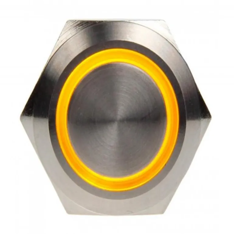 DimasTech 19mm LED Amaillo - Pulsador