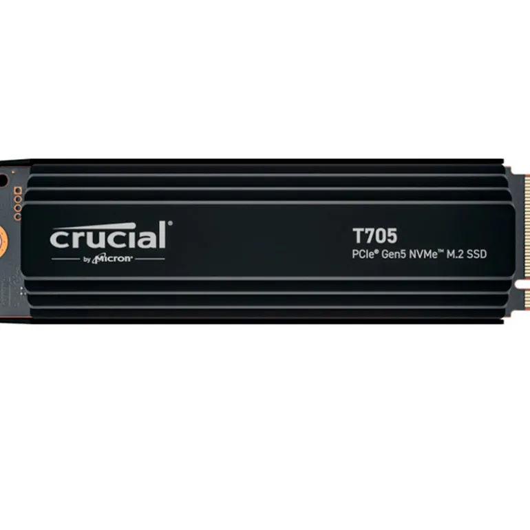 Disco Duro M.2 Crucial T705 1TB PCIe Gen5 x4 NVMe SSD Con Disipador