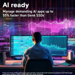 Disco Duro M.2 Crucial T705 1TB PCIe Gen5 x4 NVMe SSD Con Disipador