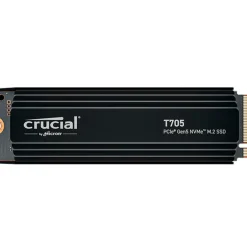 Disco Duro M.2 Crucial T705 2TB PCIe Gen5 x4 NVMe SSD Con Disipador