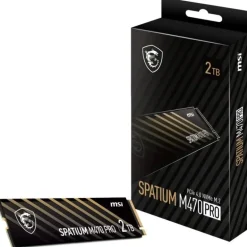 Disco Duro M.2 MSI SPATIUM M470 PRO 2TB PCIe Gen4 x4 NVMe SSD