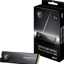 Disco Duro M.2 MSI SPATIUM M560 1TB PCIe Gen4 x4 NVMe SSD
